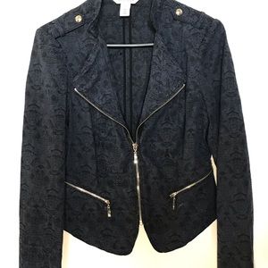 White House Black Market zip up blazer jacket